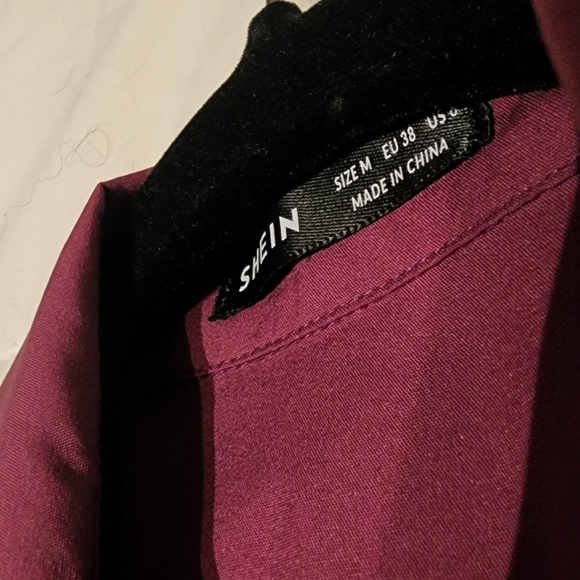 ** DONATED ** Purple Button Blouse - Picture 4 of 4